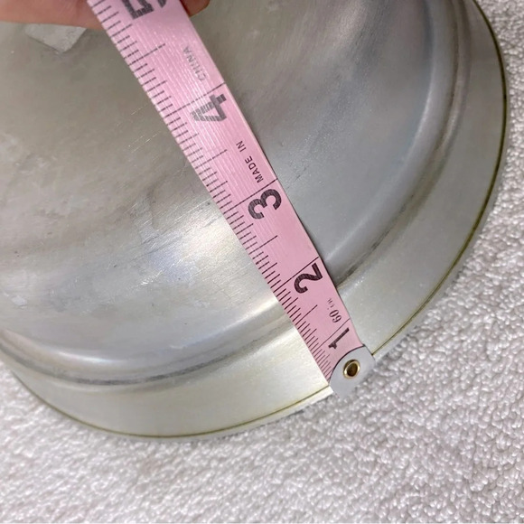 Vintage Aluminium Pan Sauce Pan With Gold Tone Lid & Wood Handles - Picture 11 of 12